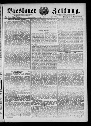Breslauer Zeitung on Nov 12, 1883