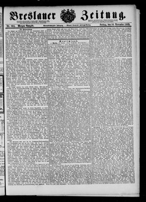 Breslauer Zeitung vom 16.11.1883