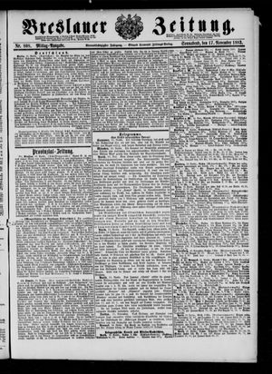Breslauer Zeitung vom 17.11.1883