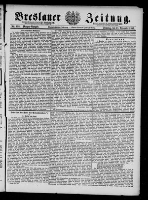 Breslauer Zeitung vom 18.11.1883