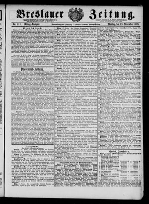 Breslauer Zeitung vom 19.11.1883