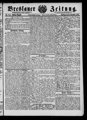Breslauer Zeitung vom 20.11.1883