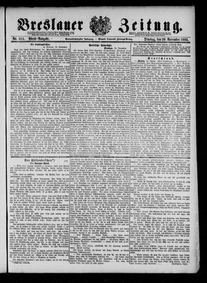 Breslauer Zeitung vom 20.11.1883