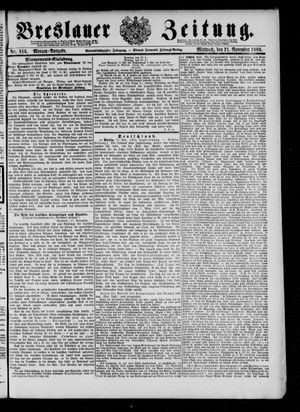 Breslauer Zeitung vom 21.11.1883