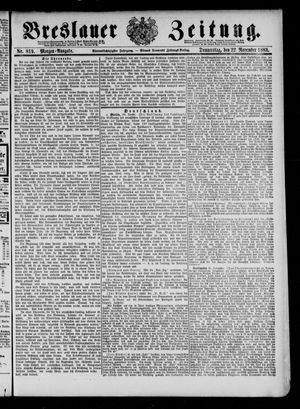 Breslauer Zeitung vom 22.11.1883