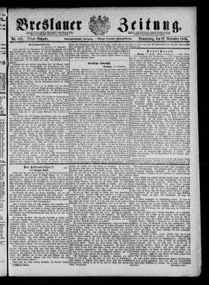 Breslauer Zeitung vom 22.11.1883
