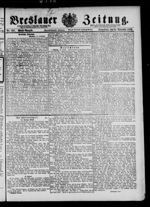 Breslauer Zeitung vom 24.11.1883