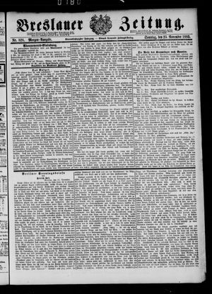 Breslauer Zeitung on Nov 25, 1883