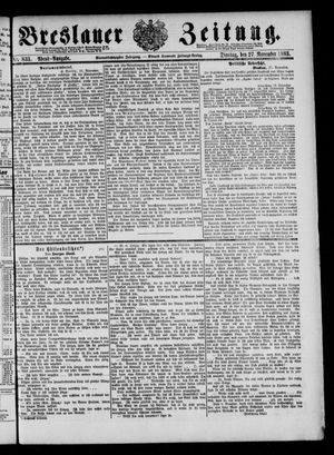 Breslauer Zeitung vom 27.11.1883