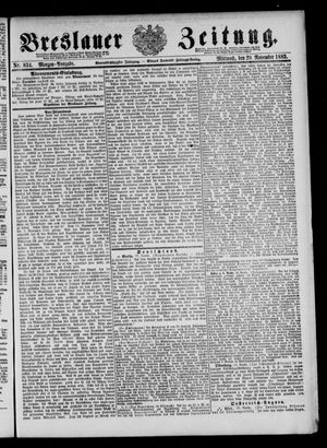 Breslauer Zeitung vom 28.11.1883
