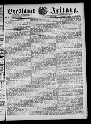 Breslauer Zeitung vom 29.11.1883