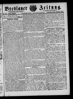 Breslauer Zeitung vom 29.11.1883