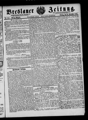 Breslauer Zeitung vom 30.11.1883