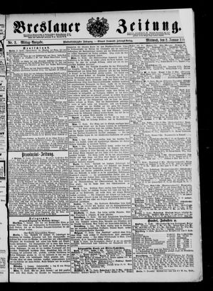 Breslauer Zeitung vom 02.01.1884