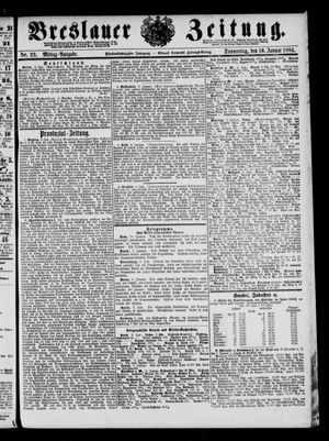 Breslauer Zeitung vom 10.01.1884
