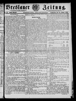 Breslauer Zeitung vom 10.01.1884