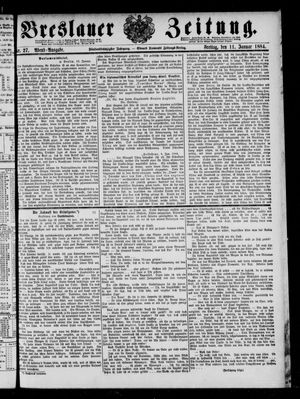 Breslauer Zeitung vom 11.01.1884