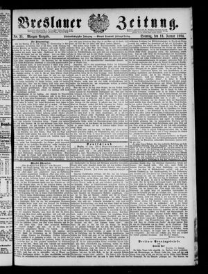 Breslauer Zeitung on Jan 13, 1884