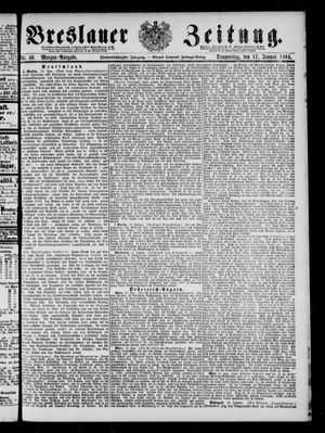 Breslauer Zeitung vom 17.01.1884