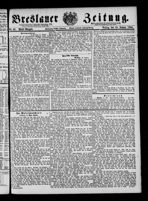 Breslauer Zeitung on Jan 18, 1884