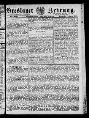 Breslauer Zeitung on Jan 21, 1884