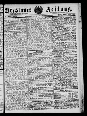 Breslauer Zeitung vom 22.01.1884