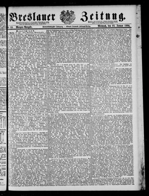 Breslauer Zeitung on Jan 23, 1884