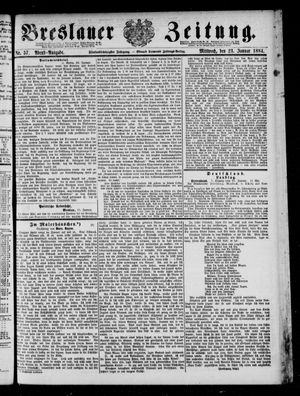 Breslauer Zeitung on Jan 23, 1884