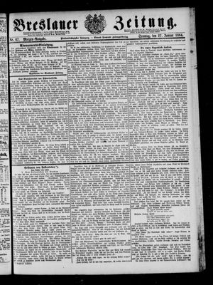 Breslauer Zeitung vom 27.01.1884