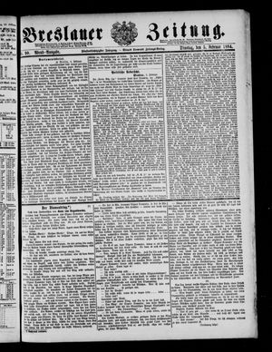 Breslauer Zeitung vom 05.02.1884