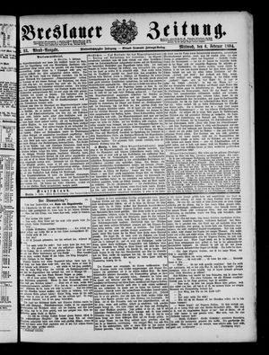 Breslauer Zeitung vom 06.02.1884