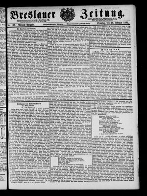 Breslauer Zeitung on Feb 10, 1884