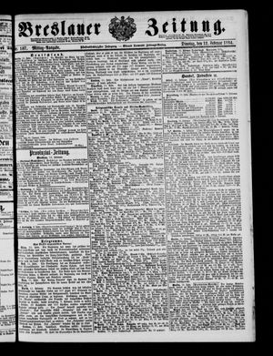 Breslauer Zeitung on Feb 12, 1884