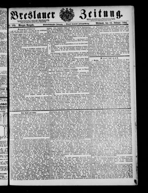 Breslauer Zeitung on Feb 13, 1884