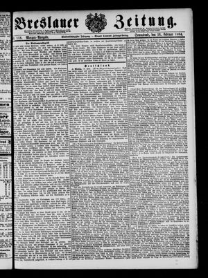 Breslauer Zeitung on Feb 16, 1884
