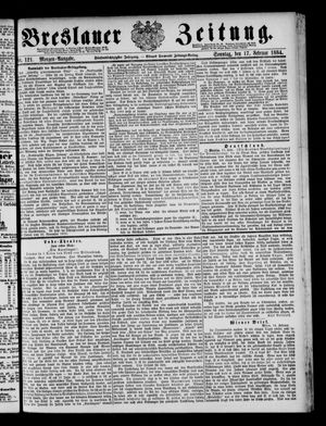 Breslauer Zeitung vom 17.02.1884