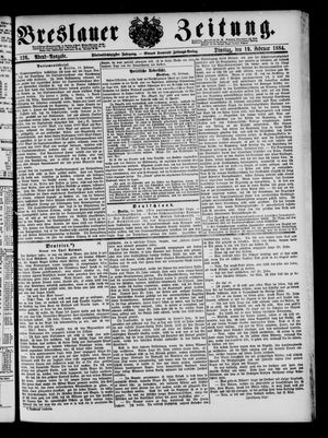 Breslauer Zeitung on Feb 19, 1884
