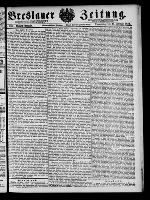 Breslauer Zeitung on Feb 21, 1884