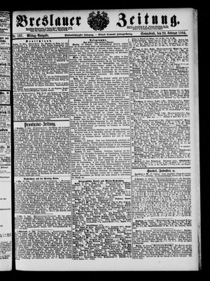 Breslauer Zeitung vom 23.02.1884
