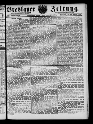 Breslauer Zeitung on Feb 23, 1884