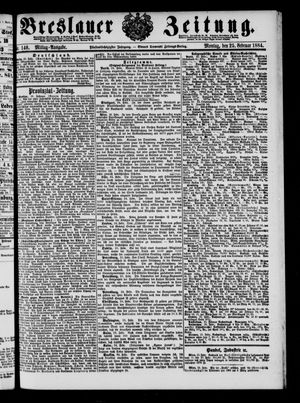 Breslauer Zeitung on Feb 25, 1884