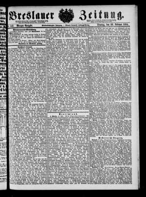 Breslauer Zeitung on Feb 26, 1884