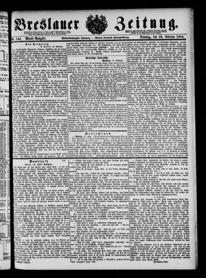 Breslauer Zeitung on Feb 26, 1884