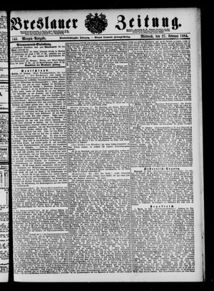 Breslauer Zeitung vom 27.02.1884