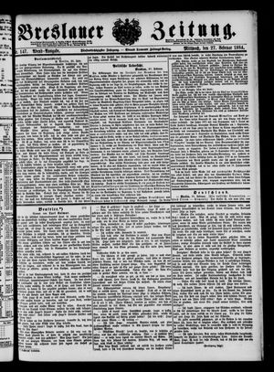 Breslauer Zeitung vom 27.02.1884