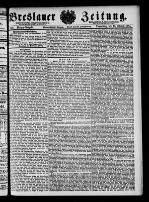 Breslauer Zeitung vom 28.02.1884