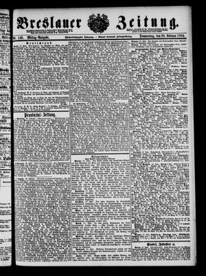 Breslauer Zeitung vom 28.02.1884