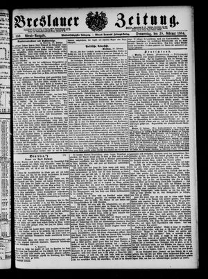 Breslauer Zeitung vom 28.02.1884