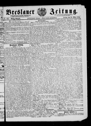 Breslauer Zeitung on Mar 28, 1884