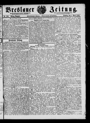Breslauer Zeitung vom 01.04.1884